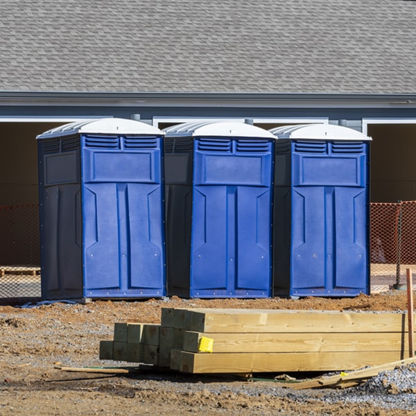 are there any restrictions on where i can place the portable restrooms during my rental period in Los Alamos